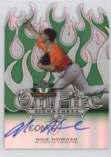 2014 Leaf Valiant On Fire Green Prismatic Nick Howard #OF-NH1 Auto 0l2q