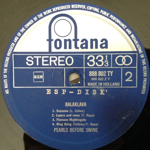 Pearls Before Swine - Balaklava (LP, Album) 1969 (VG+|VG+) - Afbeelding 4 van 5