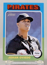 2024 Topps Heritage #104 - Johan Oviedo - Pittsburgh Pirates - Near Mint