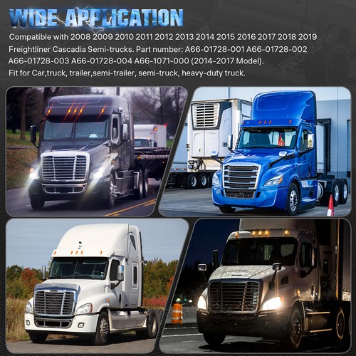 5pcs Amber LED Truck Cab Roof Side Marker Lights for 08-19 Freightliner Cascadia - Picture 6 of 7