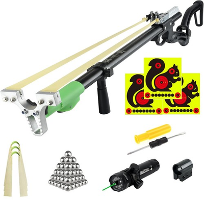 #ad Professional Slingshot RifleOutdoor Powerful Hunting and Shooting Sling Shot... $110.01