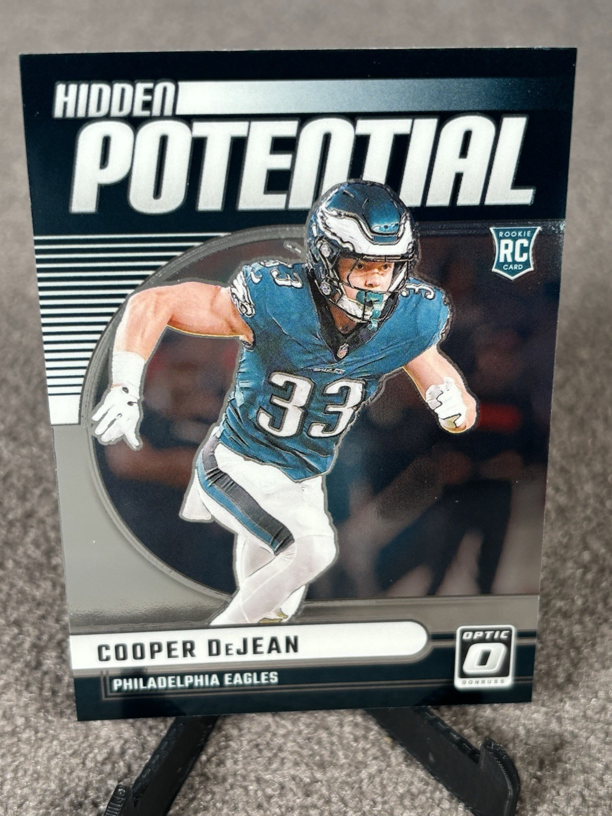 2024 Donruss Optic Hidden Potential #11 Cooper DeJean Rookie RC Eagles NFL