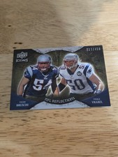 2009 Upper Deck Icons NFL Reflections Silver #RFBV Mike Vrabel/Tedy Bruschi