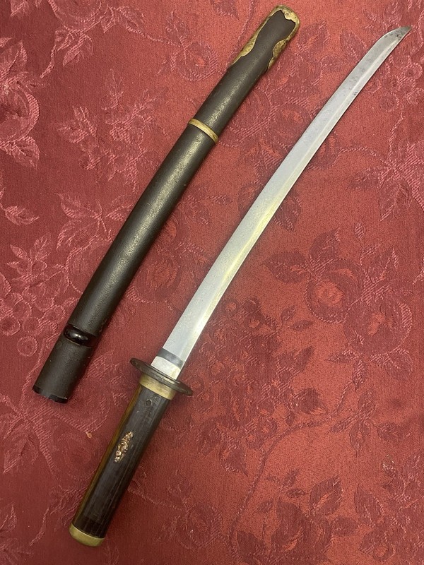 Authentic Antique Japanese Wakizashi Sword in Koshirae 57.8cm / 22 3/4" Katana