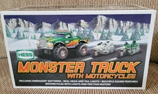 2007 Hess Monster Truck with Motorcycles - New in Box