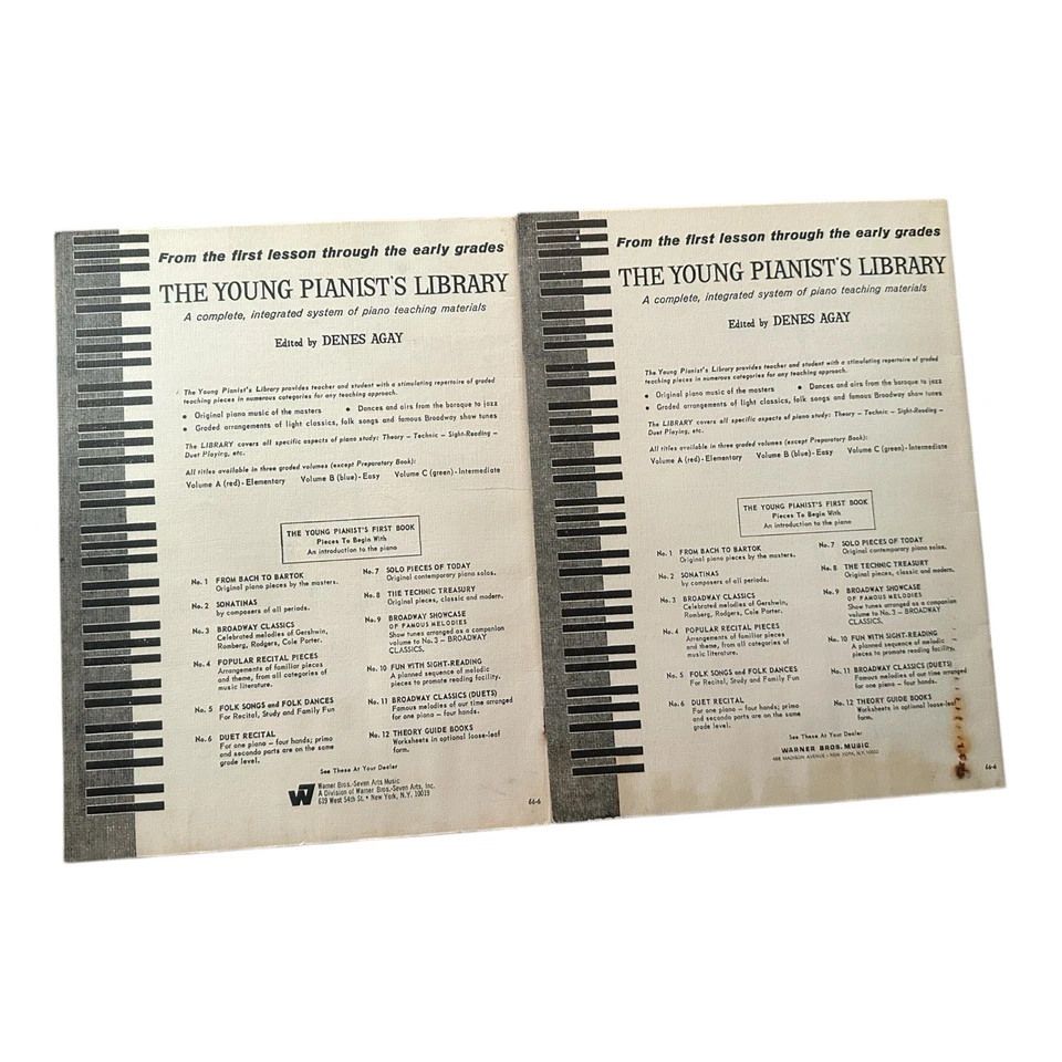 The Young Pianist’s Library Sonatinas Vol. 2 & Vol. 2A Denes Agay NOS 1960–61 - Image 2 of 4