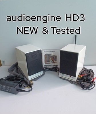 Audioengine HD3 Premium Powered Bluetooth Speakers Gloss White 100% Seller F-S/H