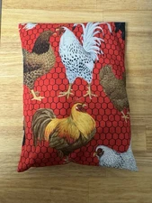 Farm Chickens Hot Cold Rice Bag Therapy Gift Microwavable Heating Pad Country