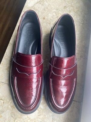 Paul Green Loafer Patent Lack Leder Weinrot 5 5 38,5/39 Wie Neu