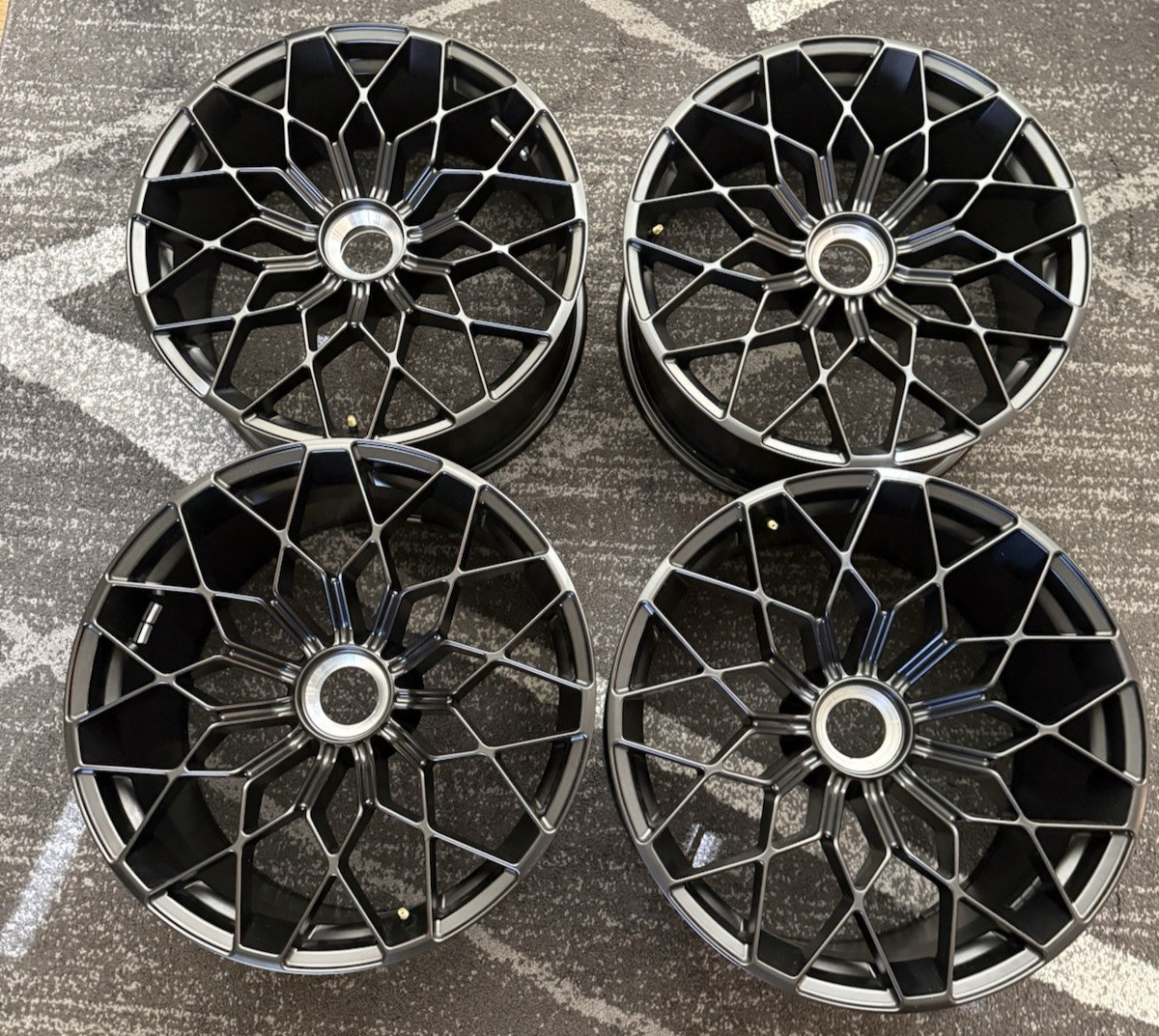 4 LAMBORGHINI Huracan Wheels RIMS OEM STOCK SET BLACK STO EVO 4T3601017 APPTECH!