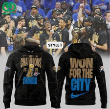 OKC Thunder 2025 Won for the City Hoodie 3D Gift For Valentine