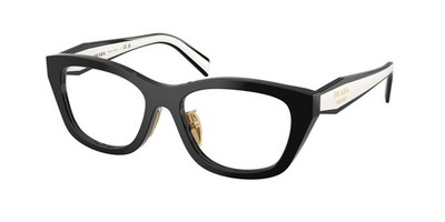 PRADA PR D11VD 20G1O1 Black Demo Lens 53 mm Women's Eyeglasses