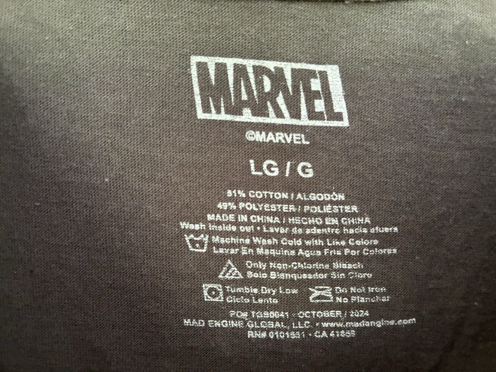 Marvel Kid Boys Superheroes Spider-Man Thor Cotton Blend Crewneck T-Shirt Gray L image 2