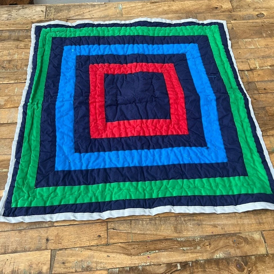 Pottery Barn Kids Quilt Bed & Sham Marvel Comics Super Heroes Full/Queen 86 X 86 - Image 2 of 4