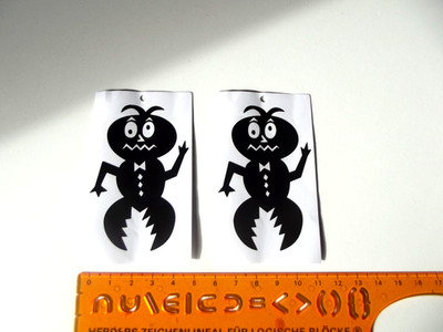 2 St. Original Bug-A-Salt Aufkleber