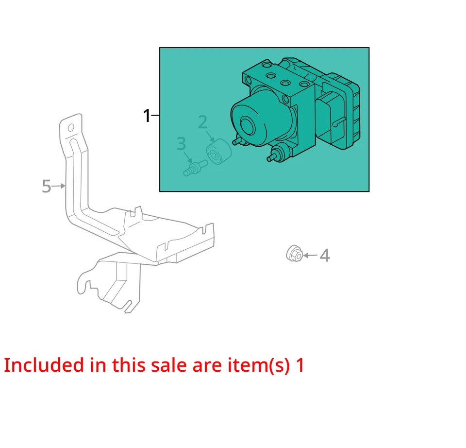 Модуль управления насосом 2004-2006 Mitsubishi Galant Abs Y9ETD - Изображение 3 из 4