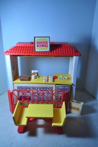 Vintage 1989 Barbie Burger King Restaurant Playset, Mattel