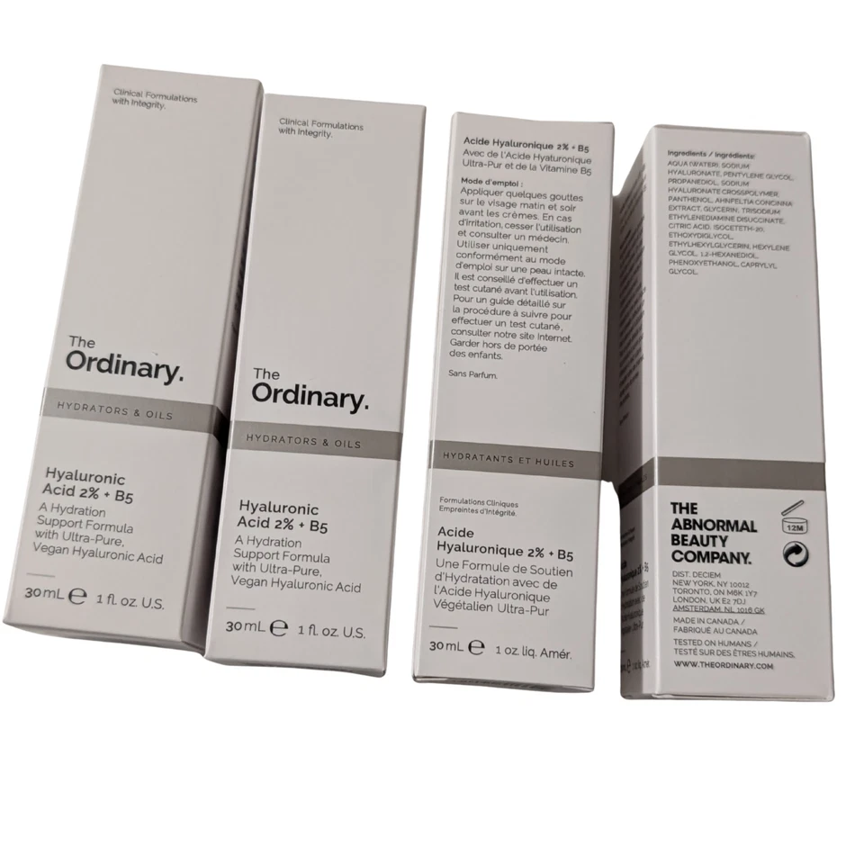 (pacote com 6) The Ordinary Hyaluronic Acid 2% B5 Serum 30ml hidratante vegano - Imagem 3 de 3