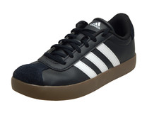 Adidas VL Court 3.0 Girls Shoes Size 4.5 Black White Worn Once FREE S H