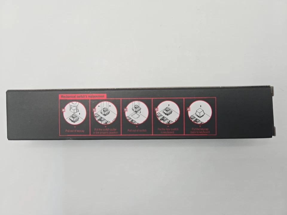 Redragon Mechanical Gaming Switches - Assorted Red, Blue, Brown, Black, 8 Pieces - Image 3 of 3