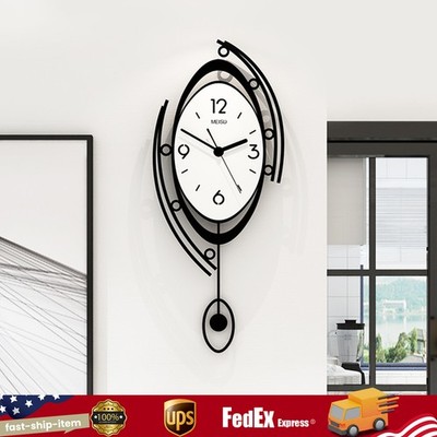 Large Nordic Wall Round Clock 3D Creative Clocks Wall Home Living Room Decor