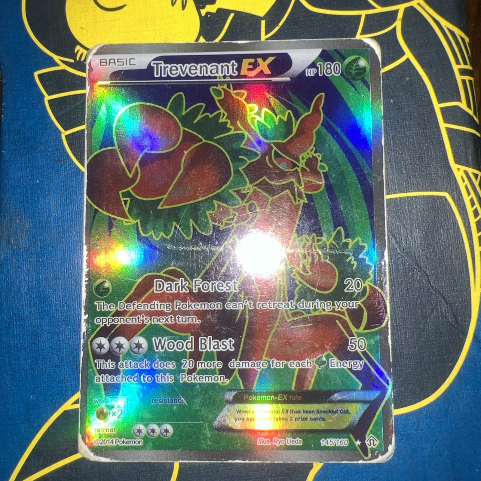 Trevenant EX - 145/160- Primal Clash- Full Textured Art Ultra Rare Pokémon