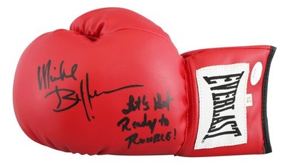 Michael Buffer Lets Get Ready To Rumble Signed Red Everlast Boxing 