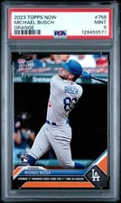 2023 TOPPS NOW ORANGE #758 MICHAEL BUSCH 2/5 PSA 9