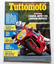 Rivista TUTTOMOTO - Cagiva Mito 125 Lawson Replica Suzuki GSX N.11 Novembre 1991