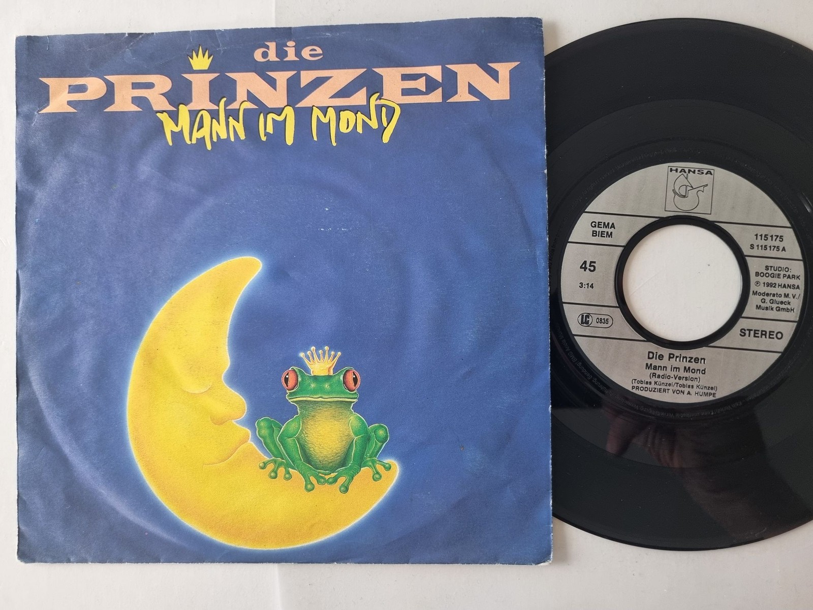 Die Prinzen - Mann Im Mond 7'' Vinyl Germany/ READ FOR CONDITION!