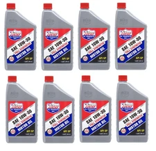 Lucas Oil 10050 Set of 8 Synthetic SAE 10W-30 Motor Oil 1 Quart Bottles -1 qt.