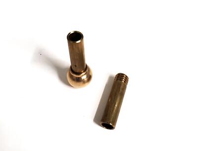 2pcs 1'' Long Brass Coolant Ball Nozzle Extension Tube M8x 1.25 Thread for CNC La
