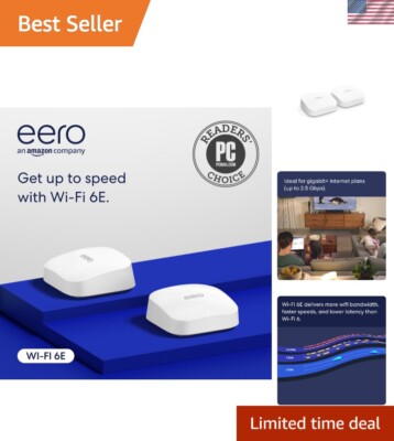 Amazon Pro 6E mesh wifi system newest model - Supports internet plans up to 2...