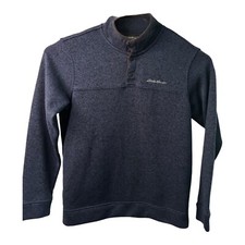 Eddie Bauer Men  s Radiator Fleece Snap Mock Pullover Size Large