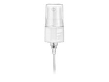 18/415 WHITE SMOOTH Fine Mist Sprayer 2 5/8" DIP TUBE w/ hood -bag of 100