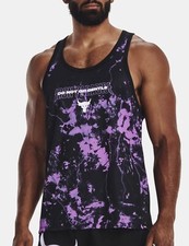 Under Armour Men's Project Rock Mesh Printed Tank Top 1373575-001 NWT Medium