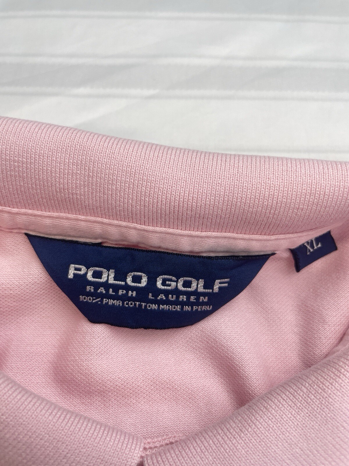 PONY Polo Golf Ralph Lauren Camicia Uomo XL Rosa US Open Oakmont Major Championship