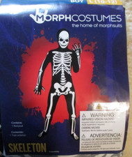 Morphcostumes SKELETON Bodysuit L 10-12 New