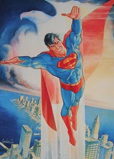 JOSE LUIS GARCIA LOPEZ rare SUPERMAN print SIGNED First Team Press 1988 LAST ONE