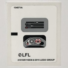 LEGO STICKER SHEET 75091 Flash Speeder Star Wars Stickers Decals Episode 1