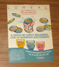 Rare Advertising L'OREAL Shampoo Pogs Caps Slammer 1997