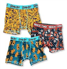 Scooby Doo Underwear Boys Small 6 Boxer Briefs 3-Pack Athletic Funny Gift