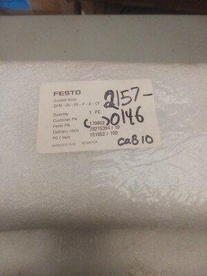 FESTO CARRIAGE & SLIDE, LINEAR GUIDE 80 MM STROKE DFM-25-80-P-A-GF 170852