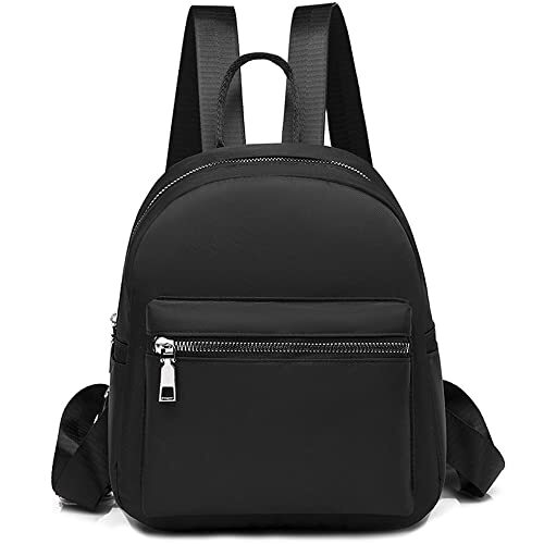 ★ Phyps Department★ Leather Strap Mini Backpack Black PFX Mini Backpack Purse for women, Small Backpack Purse