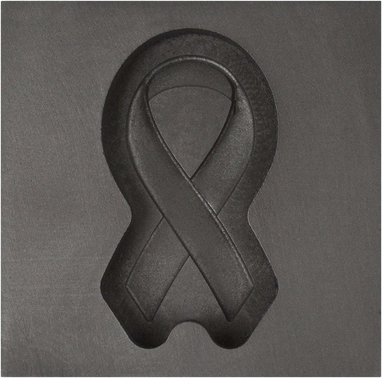 Medium - Memorial Ribbon 3D Graphite Ingot Mold for Precious Metal Casting Gold