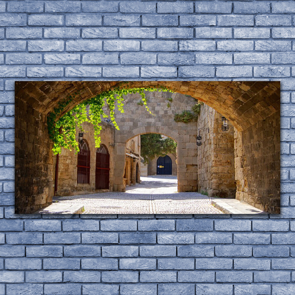 Tableau plexiglas 140x70 tunnel decoration murale perspective design