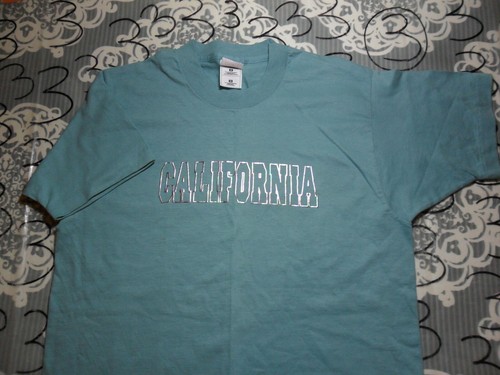 Medium NWOT California Los angeles gold silver single stitch vintageT Shirt - Picture 2 of 6