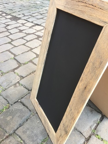 Large Wide A-Frame Chalkboard, Recycled Timber, Rustic Menu Sandwich Blackboard - Picture 11 of 11