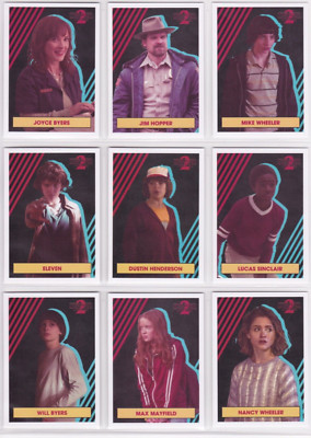 Stranger Things Season 2, Complete Character Sticker Chase Card Set #CS1-20