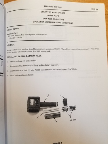 TM 9-1290-210-12&P Operator Manual for Portable Inductive Fuze Setter, Jan 2002 - Picture 4 of 4